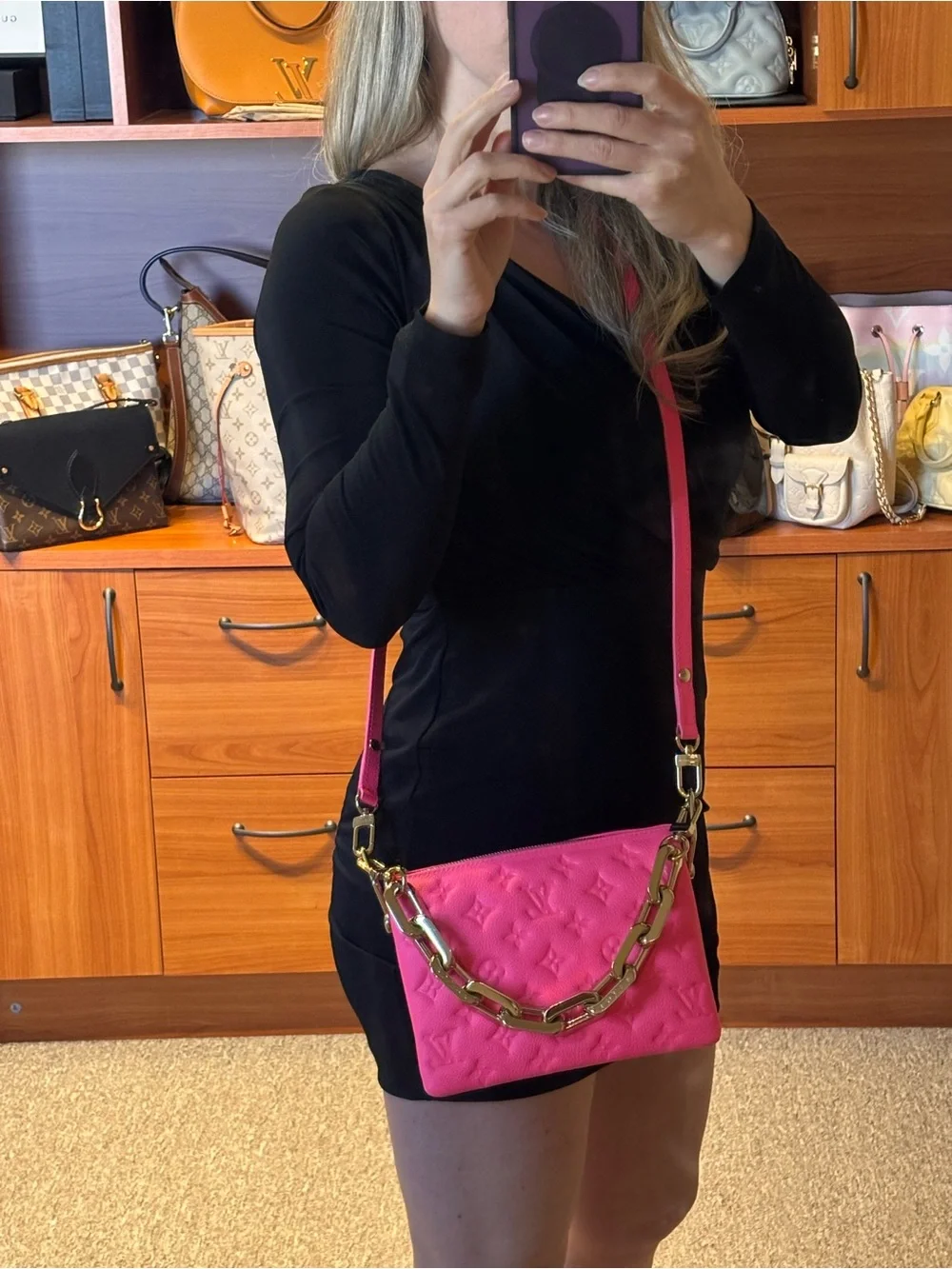 Louis Vuitton Coussin BB Rose Fluo